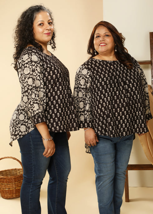 BLACK COTTON TOP